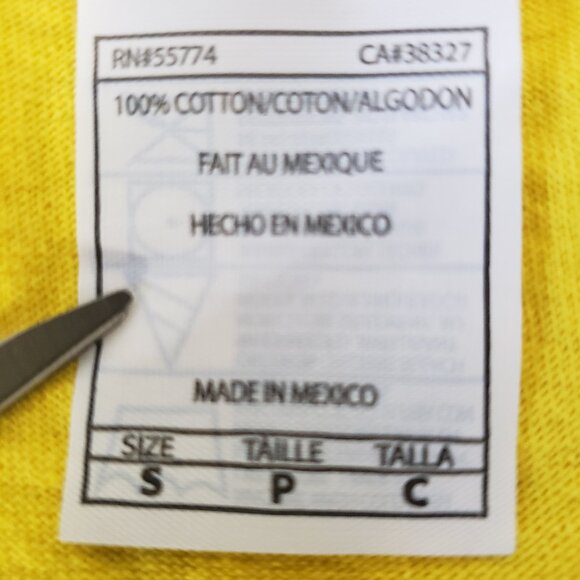 Vintage Alstyle Yellow Venice Beach California tank top Black White Yellow - Picture 7 of 9